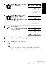 Preview for 25 page of Sony SLV-SE210D Operating Instructions Manual