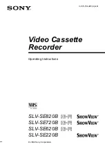 Preview for 1 page of Sony SLV-SE220B ShowView Operating Instructions Manual