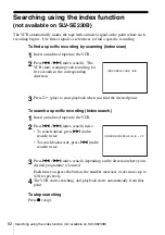 Preview for 62 page of Sony SLV-SE230B Operating Instructions Manual