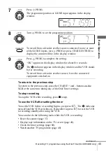 Preview for 45 page of Sony SLV-SE240B Operating Instructions Manual