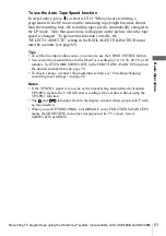 Preview for 51 page of Sony SLV-SE240B Operating Instructions Manual