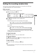 Preview for 57 page of Sony SLV-SE240B Operating Instructions Manual