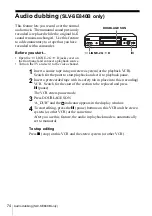 Preview for 74 page of Sony SLV-SE240B Operating Instructions Manual