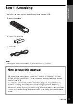 Preview for 11 page of Sony SLV-SE240G Operating Instructions Manual