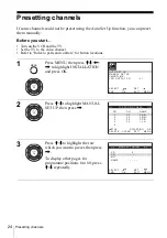 Preview for 24 page of Sony SLV-SE240G Operating Instructions Manual