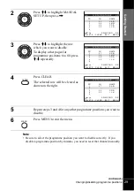 Preview for 29 page of Sony SLV-SE240G Operating Instructions Manual