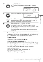 Preview for 43 page of Sony SLV-SE240G Operating Instructions Manual