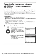 Preview for 46 page of Sony SLV-SE240G Operating Instructions Manual