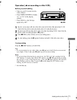 Preview for 71 page of Sony SLV-SE250B Operating Instructions Manual