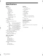 Preview for 76 page of Sony SLV-SE250B Operating Instructions Manual