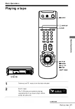 Preview for 41 page of Sony SLV-SE350K Operating Instructions Manual