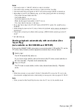 Preview for 43 page of Sony SLV-SE350K Operating Instructions Manual