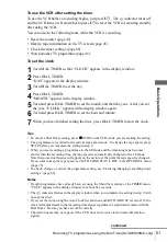 Preview for 51 page of Sony SLV-SE350K Operating Instructions Manual