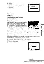 Preview for 73 page of Sony SLV-SE350K Operating Instructions Manual