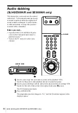 Preview for 84 page of Sony SLV-SE350K Operating Instructions Manual