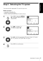 Preview for 23 page of Sony SLV-SE440K Operating Instructions Manual