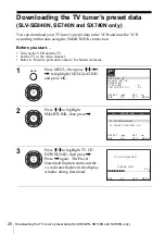 Preview for 26 page of Sony SLV-SE440K Operating Instructions Manual