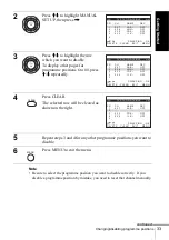 Preview for 33 page of Sony SLV-SE440K Operating Instructions Manual