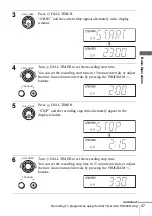 Preview for 47 page of Sony SLV-SE440K Operating Instructions Manual