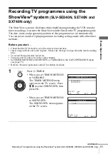 Preview for 51 page of Sony SLV-SE440K Operating Instructions Manual