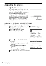 Preview for 70 page of Sony SLV-SE440K Operating Instructions Manual