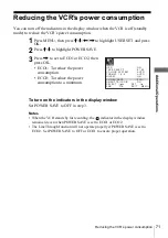 Preview for 71 page of Sony SLV-SE440K Operating Instructions Manual