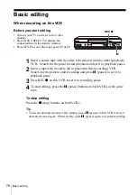 Preview for 76 page of Sony SLV-SE440K Operating Instructions Manual