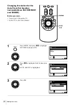 Preview for 22 page of Sony SLV-SE600A Operating Instructions Manual