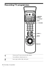 Preview for 44 page of Sony SLV-SE600A Operating Instructions Manual