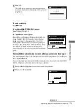 Preview for 73 page of Sony SLV-SE600A Operating Instructions Manual