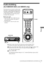 Preview for 83 page of Sony SLV-SE600A Operating Instructions Manual