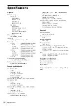 Preview for 90 page of Sony SLV-SE600B Operating Instructions Manual