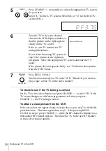 Preview for 20 page of Sony SLV-SE610B Operating Instructions Manual