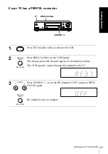 Preview for 21 page of Sony SLV-SE610B Operating Instructions Manual