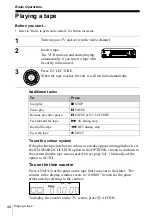 Preview for 44 page of Sony SLV-SE610B Operating Instructions Manual