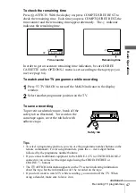 Preview for 47 page of Sony SLV-SE610B Operating Instructions Manual