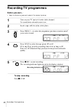 Preview for 46 page of Sony SLV-SE610K Operating Instructions Manual