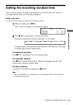 Preview for 65 page of Sony SLV-SE610K Operating Instructions Manual