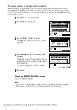 Preview for 76 page of Sony SLV-SE610K Operating Instructions Manual