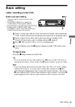 Preview for 89 page of Sony SLV-SE610K Operating Instructions Manual