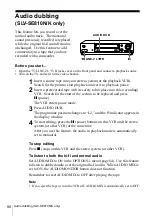 Preview for 90 page of Sony SLV-SE610K Operating Instructions Manual