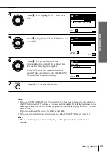 Предварительный просмотр 23 страницы Sony SLV-SE70NP1, SLV-SE70NP2, SLV- Operating Instructions Manual