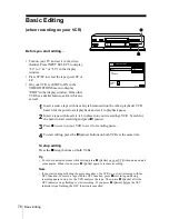 Preview for 78 page of Sony SLV-SE850G Operating Instructions Manual