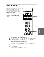 Preview for 79 page of Sony SLV-SE850G Operating Instructions Manual