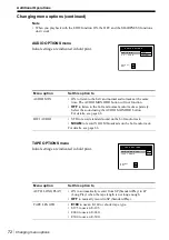 Preview for 72 page of Sony SLV-SF99EN Operating Instructions Manual