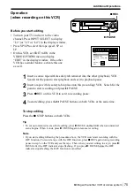 Preview for 75 page of Sony SLV-SF99EN Operating Instructions Manual