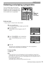 Preview for 85 page of Sony SLV-SF99EN Operating Instructions Manual