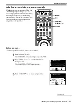 Preview for 91 page of Sony SLV-SF99EN Operating Instructions Manual