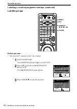 Preview for 94 page of Sony SLV-SF99EN Operating Instructions Manual