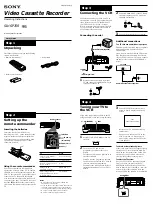 Sony SLV-SP70R Operating Instructions preview